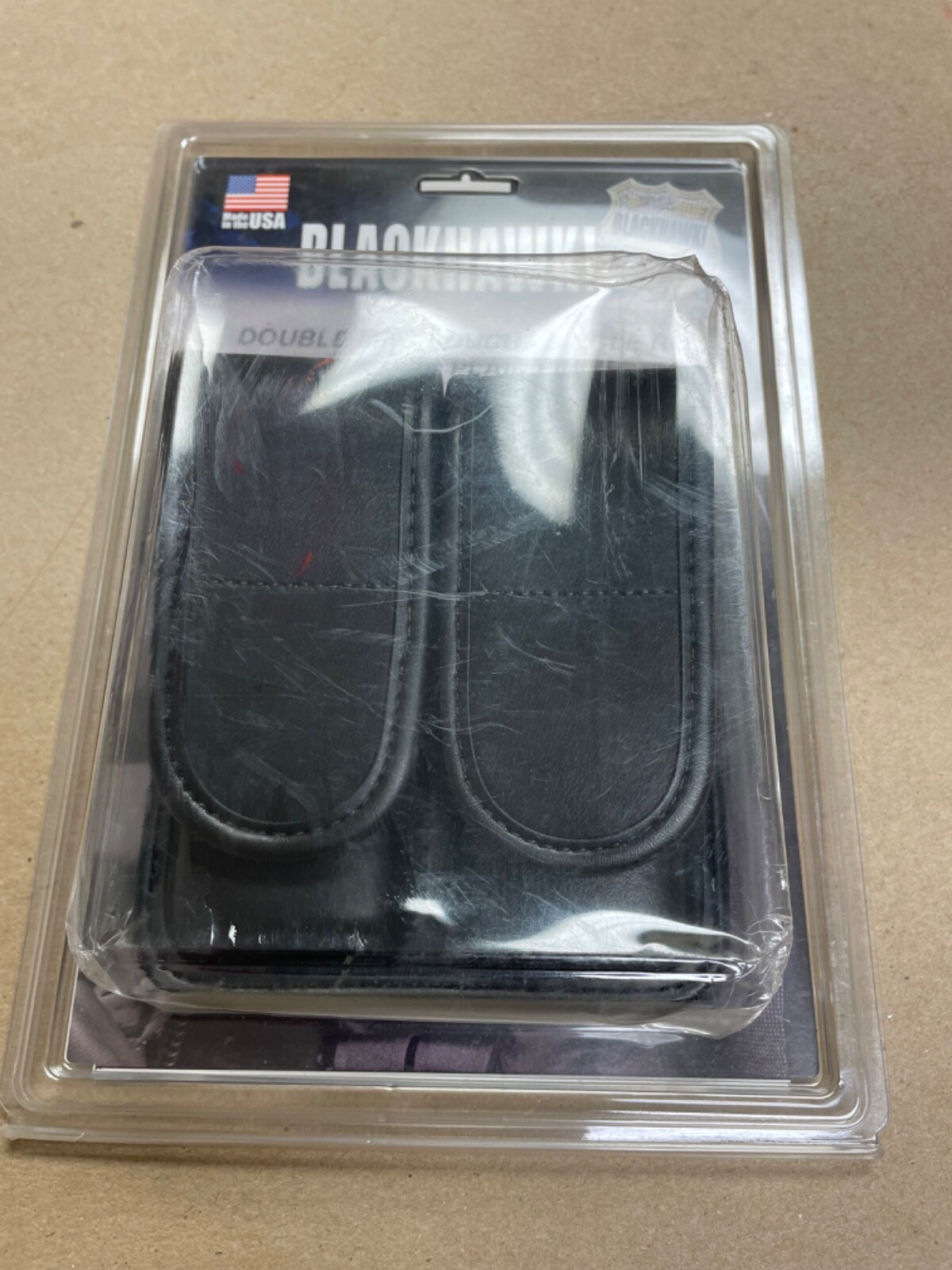 Blackhawk Double Mag Pouch Single Row Molded Plain Finish 44A000PL New-image