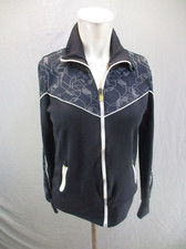 NIKE Size M 8/10 Womens Multicolor Full Zip Stand Collar Athletic Jacket 1Bl11