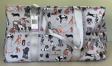 Vera Bradley Oversized Car Tote DOG SHOW MSRP $115 ~ NWT