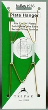 Plate Hanger Brass Wall Economy 7" to 10" Quality FREE SHIPPING