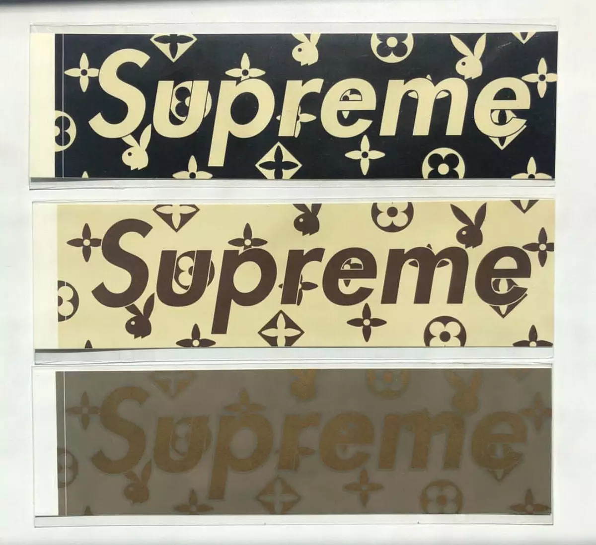 Supreme playboy box logo sticker set rare