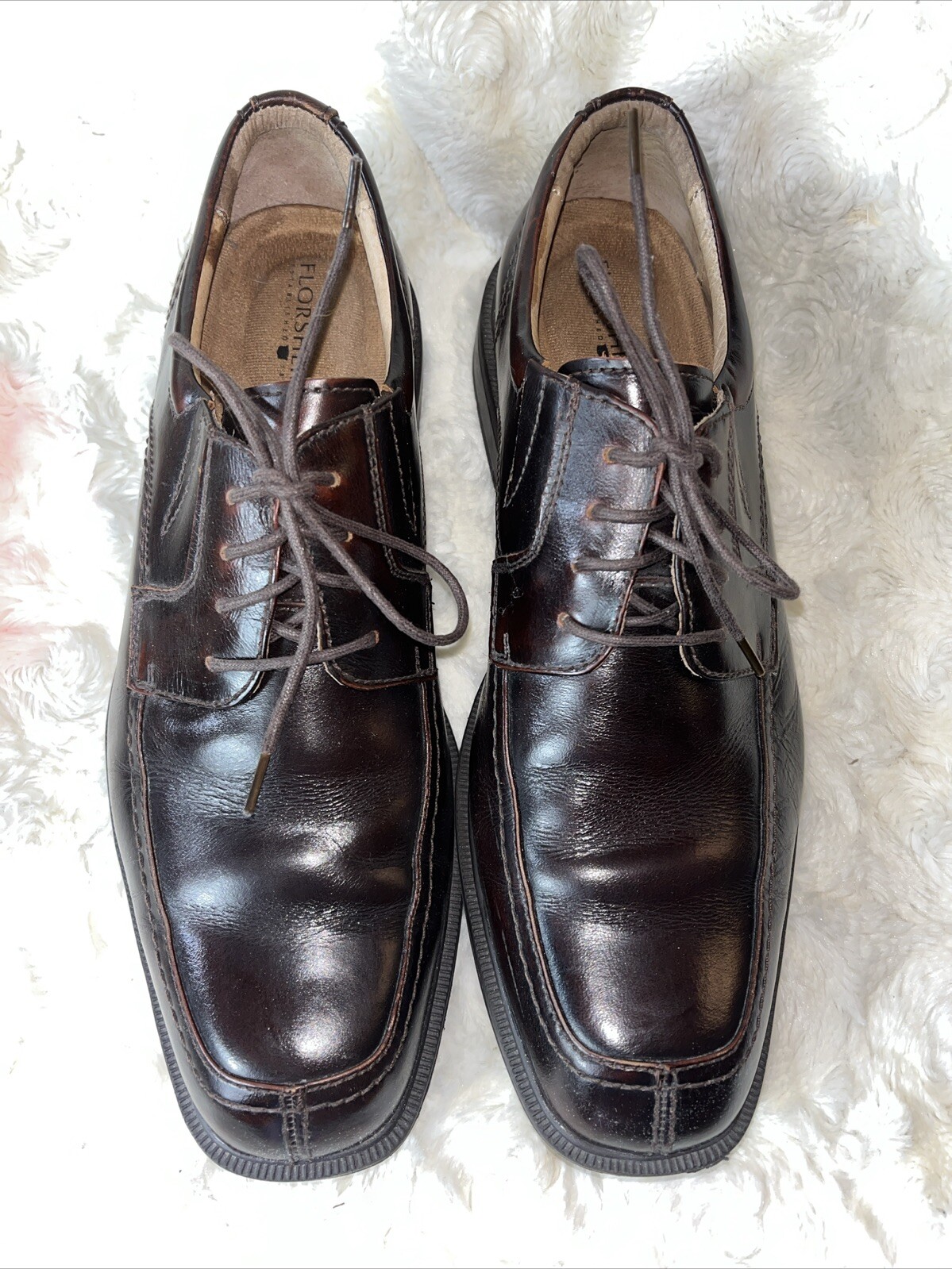 SAOLA Scarpe eleganti Oxford Florsheim da uomo taglia 10 D marroni stringate in pelle 13113 200 BELLE