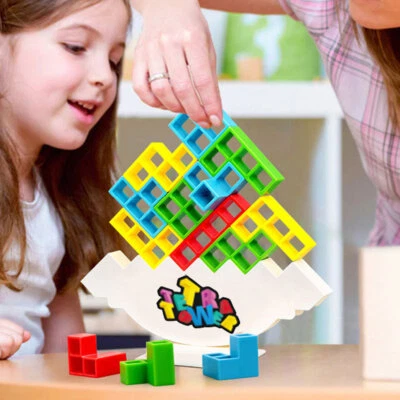 Tetra Tower Balance Stacking Blocks Game Team Toys Gifts for Kids & Adults DM - Picture 2 of 15