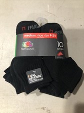 Fruit Of The Loom Womens Cushioned ANKLE Socks Shoe Sz 9-2 1/2 10 Pairs