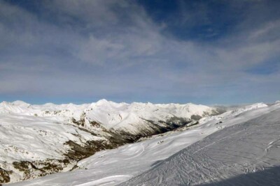 Val Thorens Drei Täler Skigebiet Französische Alpen Frankreich Foto Bild