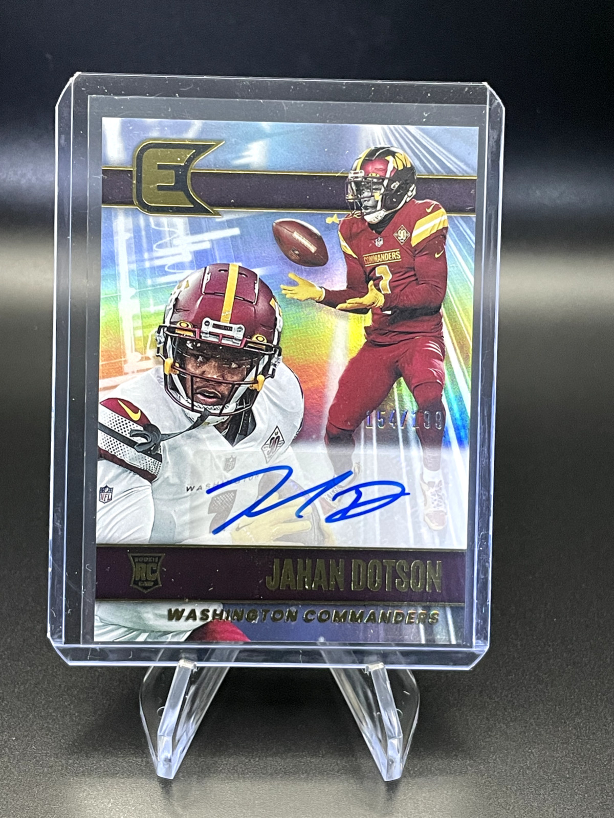 Jahan Dotson 2022 Chronicles Essentials RC Auto 154/199 - Commanders