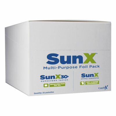CoreTex 71440 SunX SPF30+ Sunscreen Lotion, 25/Box