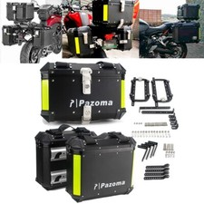 Cajas laterales para moto 36L y caja superior de 42L caja de equipaje caja trasera almacenamiento universal