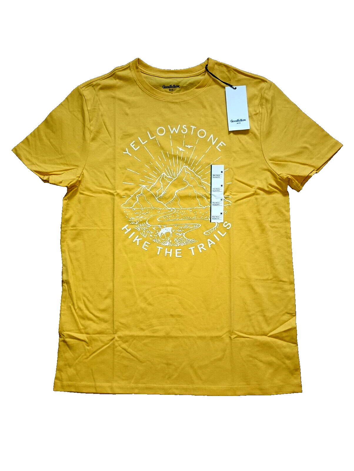 Men's Shorts Sleeve Yellowstone Graphic T-Shirt