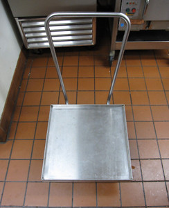 Stainless-Steel Dolly w/ handle - 400lb capacity - Lakeside 452 Glass Rack Dolly