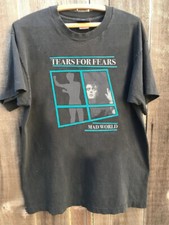Tears For Fears Mad World 90s Reprint Charcoal T shirt Unisex NH13451