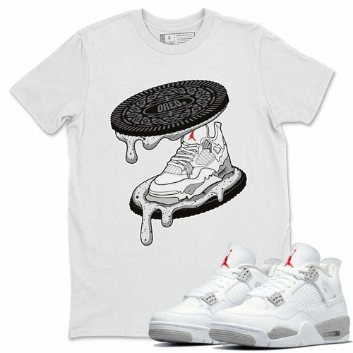 White Oreo T-shirt Air Jordan 4 Retro 