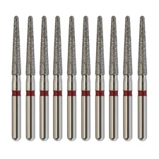 Dental Diamond Burs Round End Taper 856/016F FG Fine Red High Speed Burs