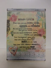 Demdaco Kelly Rae Roberts Stand Up Or Hanging Wall Art Plaque "Baby Love" Child