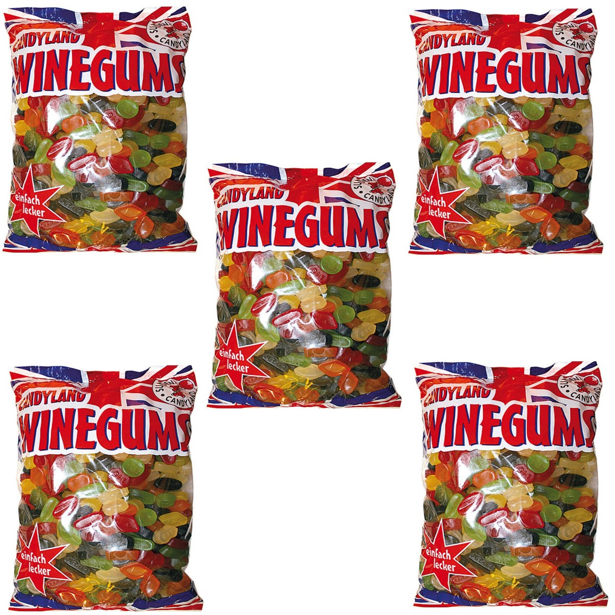 5 Bustine Suntjens Winegums 400 G Gomma Da Vino Inglese Gomma Alla - Foto 7