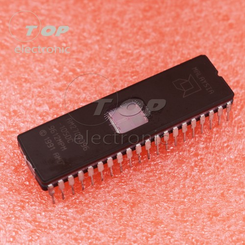 Puce Mémoire UV EPROM AMD AM27C400-105DC - Format DIP-40 - Neuf Pour Rétro-informatique & Réparation