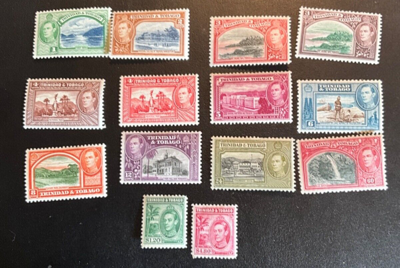 Trinidad and Tobago Scott #50-61 hinged