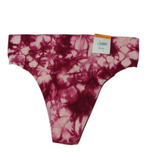 NWT JENNI Summer Tie Dye Thong Size SMALL Nylon Spandex