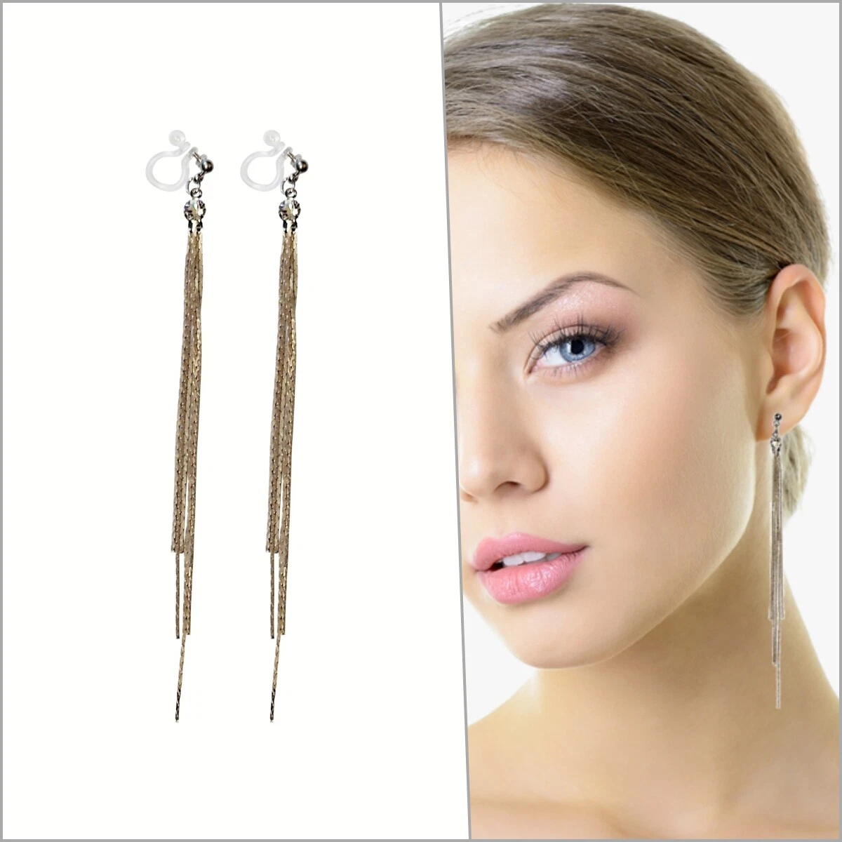 Stacie Clip-on Dangle Earrings – JYC