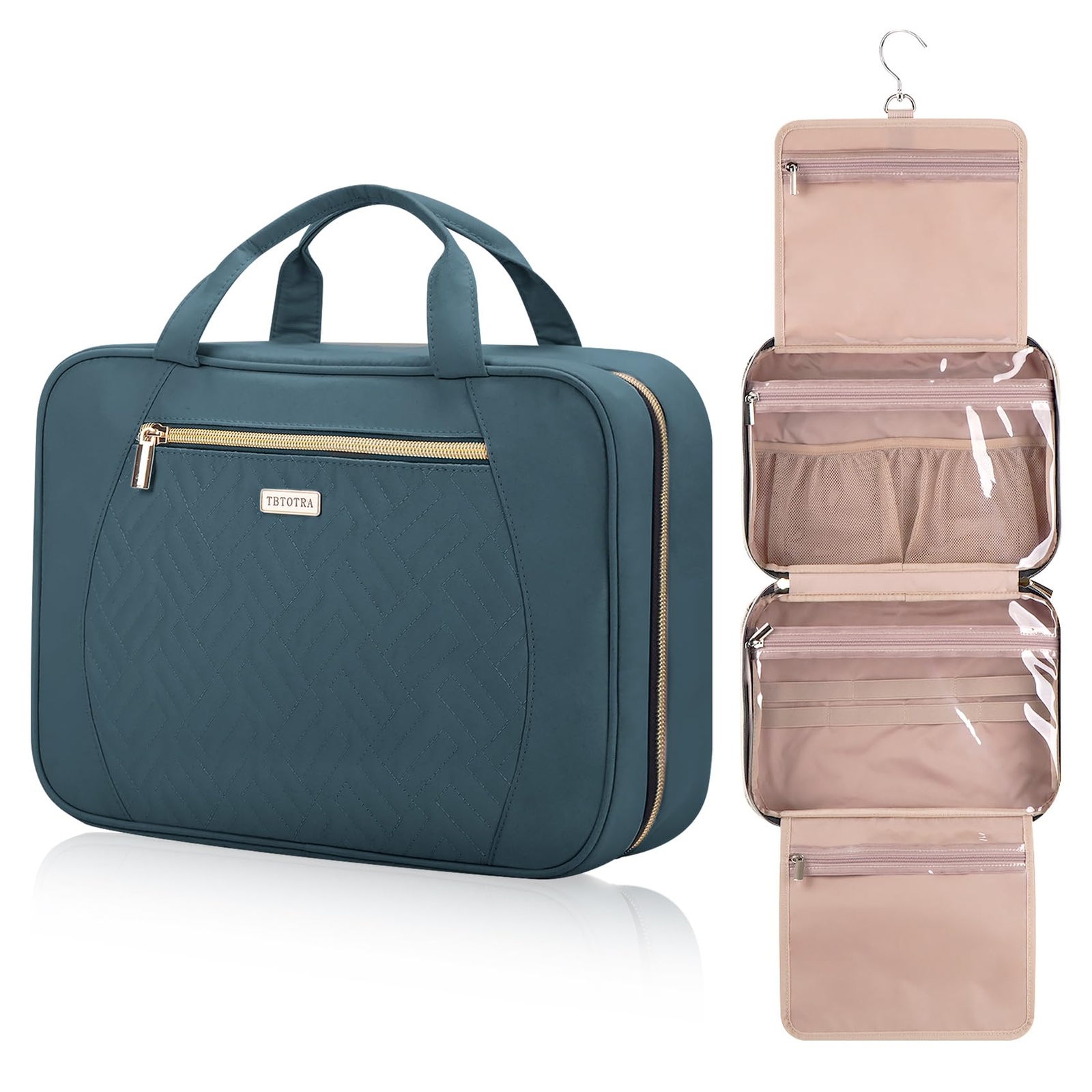 Water-Resistant Hanging Toiletry Bag for Travel & Makeup Essentials  -image