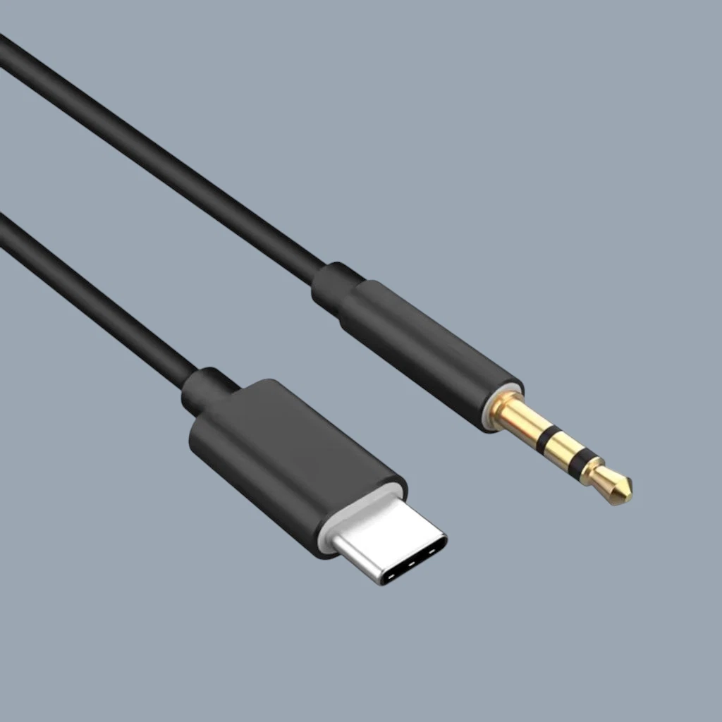 Aux Cable USB Type C To 3.5mm For Samsung IPhone Car Stereo Audio Adapter Jack_voghion.com