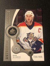 2005-06 SP Game Used Edition Authentic Rookies /999 Rob Globke #213 Rookie RC