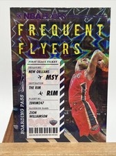 Zion Williamson 2020-21 Panini NBA Hoops Frequent Flyers Purple Explosion #4