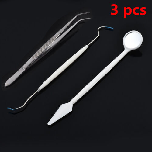 3pcs/set Dental Tool Hygiene Tooth Examination Tools Dentist Teeth Clean Mouth - Picture 1 of 12