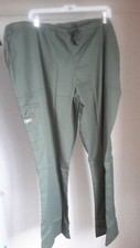 Cherokee Workwear Pants 2XL Core Stretch Flare Leg Cargo Scrub 4044 Olive NWT