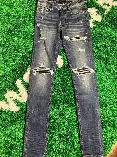 Amiri MX1 Leather Patch Jeans | eBay