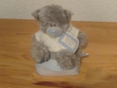 Me to you Carte Blanche Teddy Bär grau 14 cm Plüschtier Stofftier Kuscheltier 