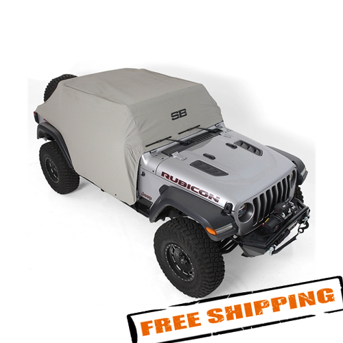 Smittybilt 1071 Grey Cab Cover w/ Door Flaps for 2018-2020 Jeep Wrangler JL 4-Dr - Picture 1 of 12