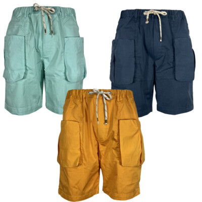 MADSON by BottegaChilometriZero men's bimaterial bermuda shorts DU23029 MADE IN ITALY