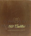 1981 Cadillac Merchandising Guide Dealer Showroom Album Color Upholstery Book