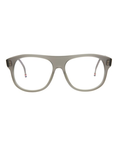 Thom Browne Unisex Aviator Satin Grey Crystal Fashion Designer Eyewear