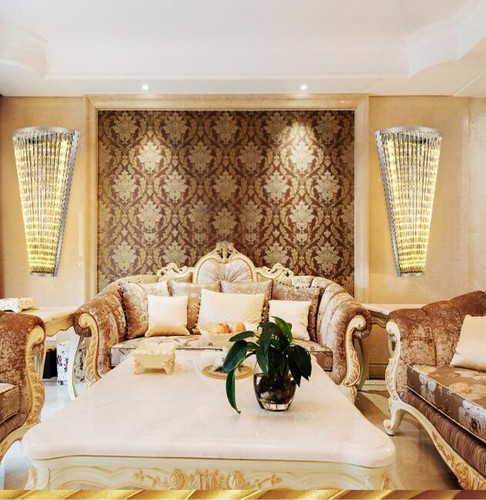 LED crystal Hotel lobby wall lamp house wall light compound tunnel fixrures  - Picture 5 of 9