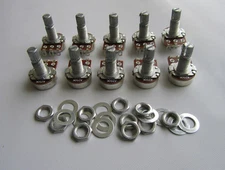 10x A250K Audio Guitar Mini Pots Long Split Shaft 250K Guitar Potentiometers