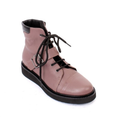 NEW IN BOX leather/fleece/lace up boots Men Black Leather Lace Up Boots Fleece-lined High Cut  main image 3