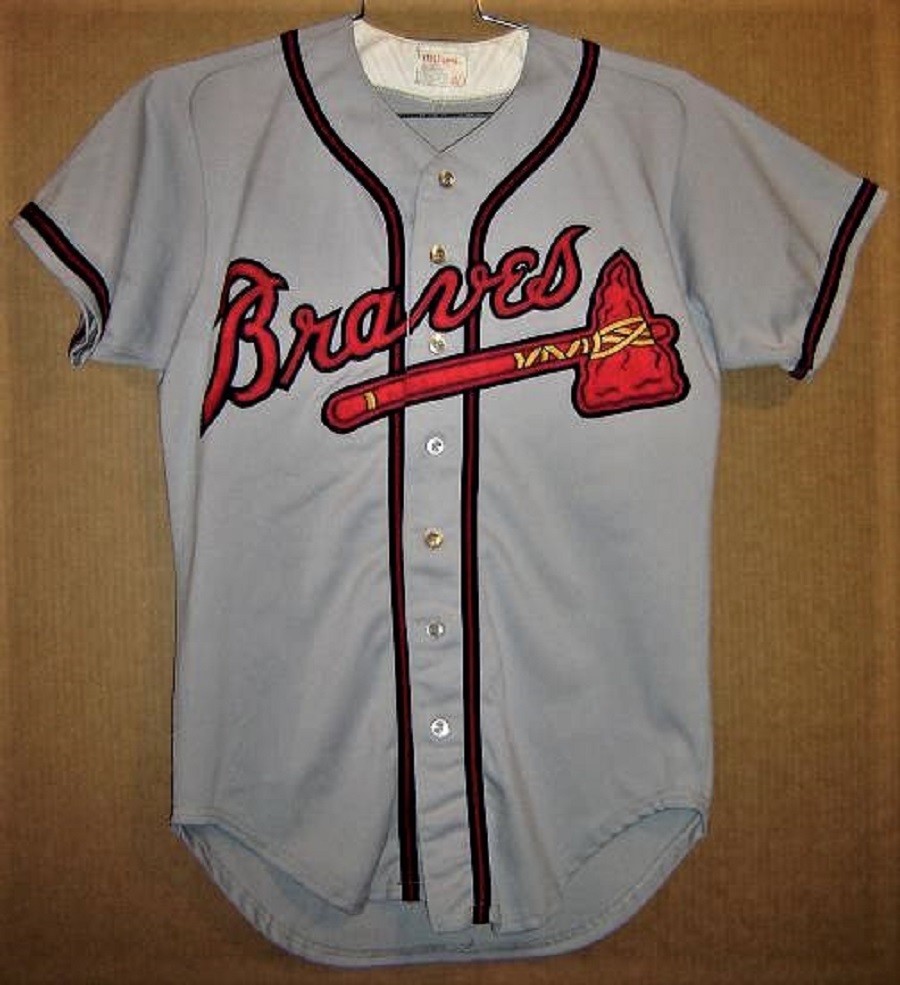 ATLANTA BRAVES MINOR LEAGUE #00 GAME WORN Wilson Size 40 JERSEY