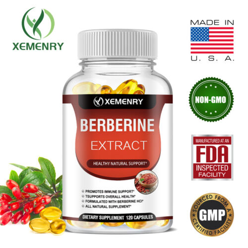 Berberine Extract 1800mg - High Absorption, Heart Health Support Supplements - Picture 1 of 11