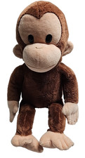 Applause Curious George Brown Monkey Chimpanzee Plush 16" Stuffed Animal