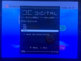 Sega Dreamcast Console Only (White) DCHDMI DC Digital, USB-C Power, Noctua Fan