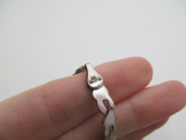 925 Sterling Silver 14K Yellow Gold Turkey XO Hugs & Kisses Linked Necklace