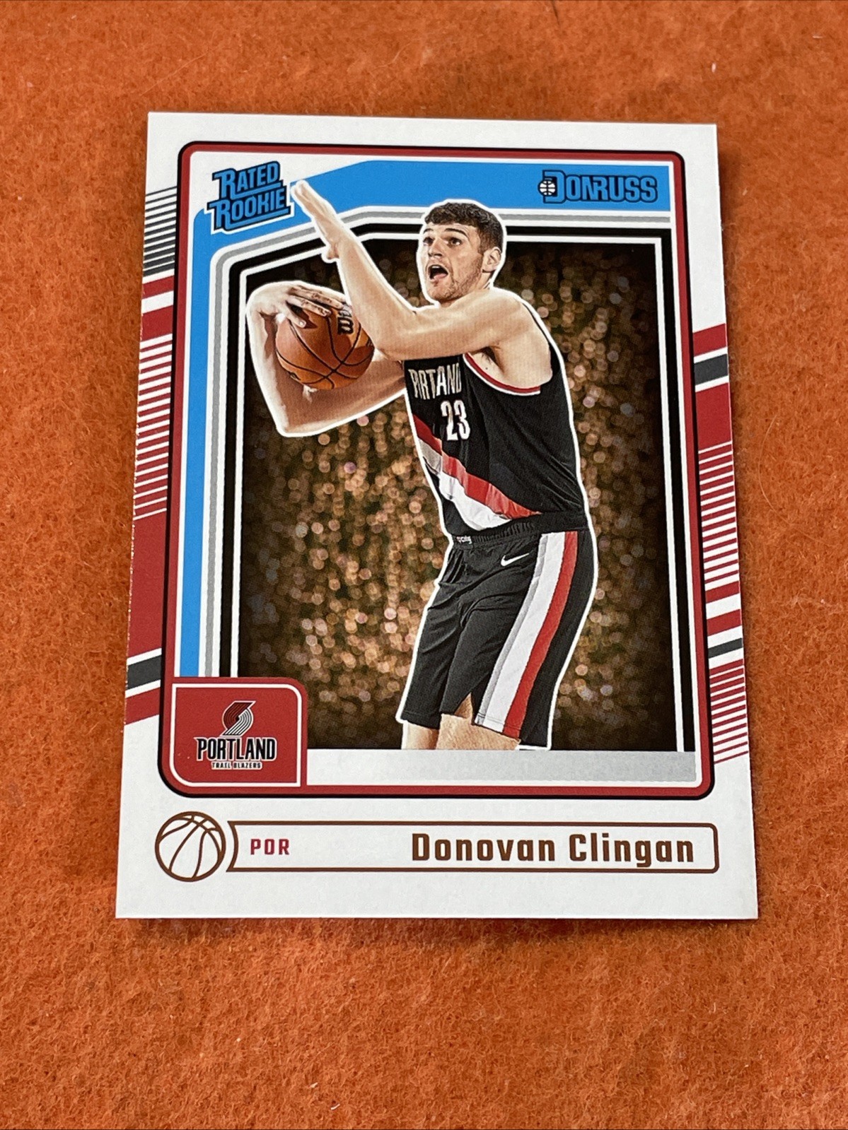 2024-25 Panini Donruss Donovan Clingan RATED ROOKIE # 223 Trailblazer