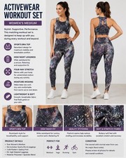 Women  s Medium Activewear Workout Set