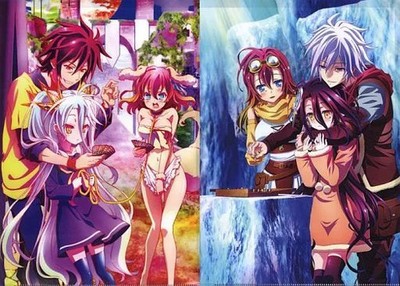 No Game No Life Zero A4 Clear File Set 2 pcs Movie Collectible