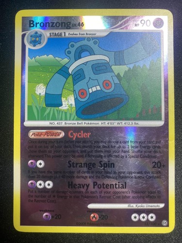 Bronzong 13/100 R Pokemon Stormfront Reverse Holo HP