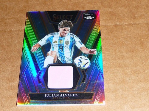 2025/26 Panini Select WORLD CUP SOCCER JULIAN ALVAREZ JERSEY ARGENTINA SILVER