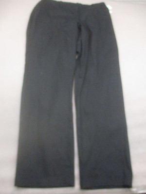 NWT LIZ&ME Size 16WT Womens Black Cotton Blend Stretch Waist Dress Pants 933