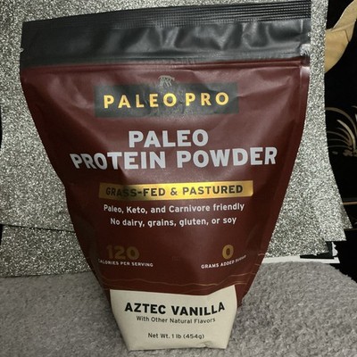 Paleo Pro Grass Fed Protein Powder Keto/Paleo Aztec Vanilla 1 lb (454 g)